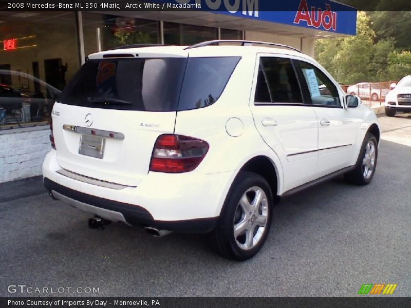Arctic White / Macadamia 2008 Mercedes-Benz ML 350 4Matic