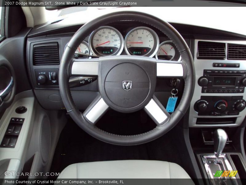 Stone White / Dark Slate Gray/Light Graystone 2007 Dodge Magnum SXT