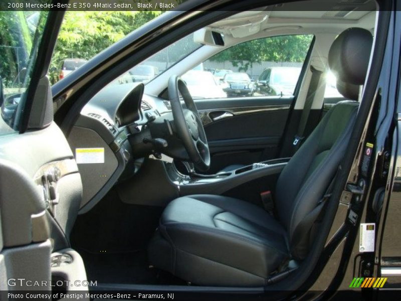 Black / Black 2008 Mercedes-Benz E 350 4Matic Sedan