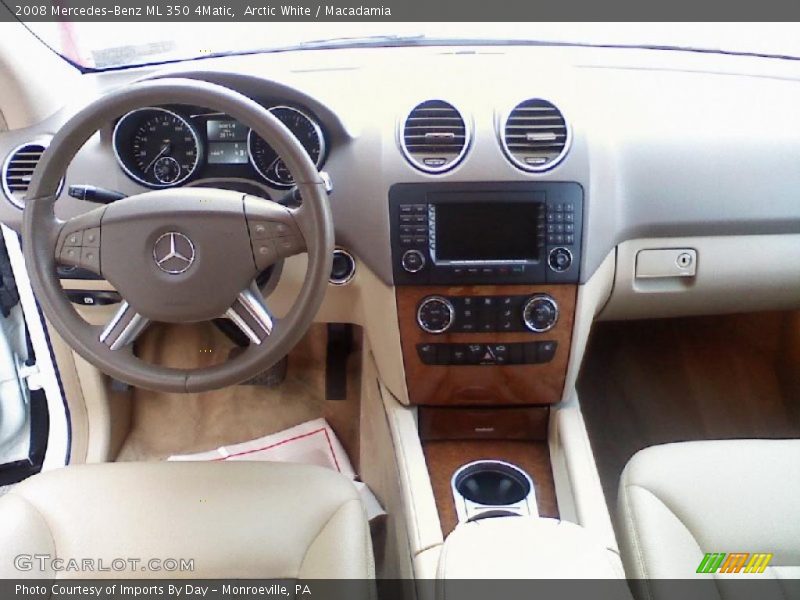 Arctic White / Macadamia 2008 Mercedes-Benz ML 350 4Matic