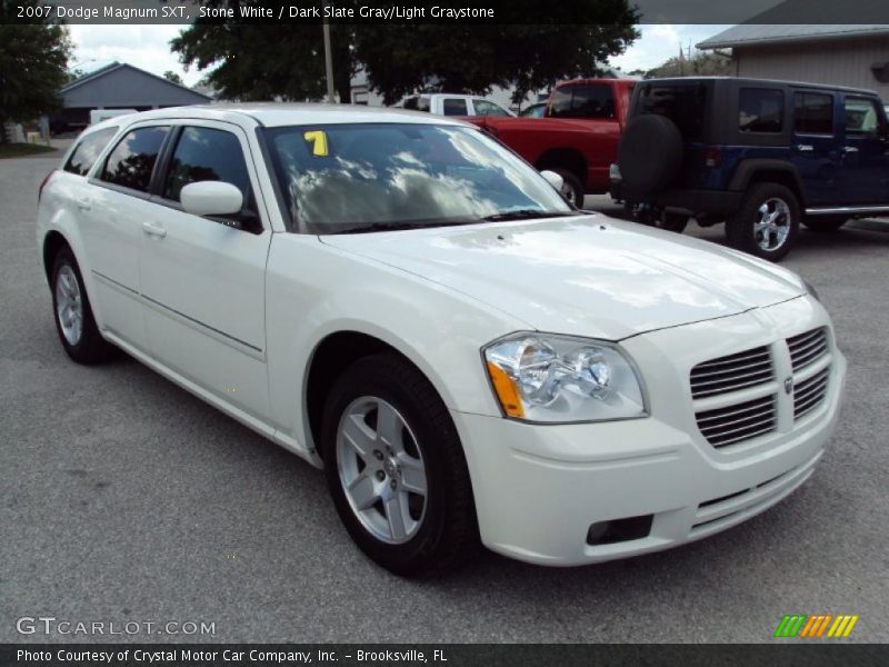 Stone White / Dark Slate Gray/Light Graystone 2007 Dodge Magnum SXT