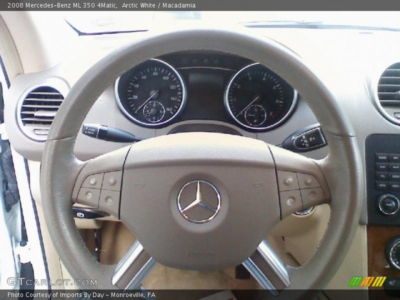 Arctic White / Macadamia 2008 Mercedes-Benz ML 350 4Matic
