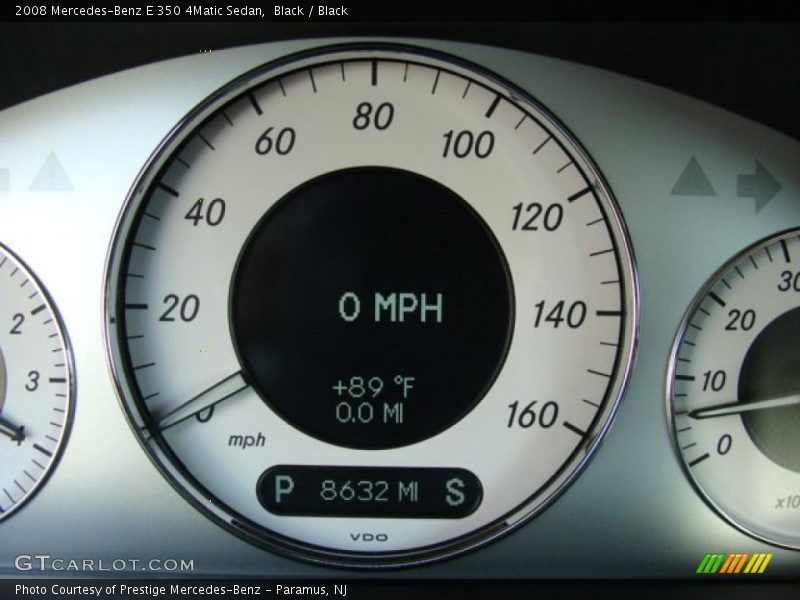 Black / Black 2008 Mercedes-Benz E 350 4Matic Sedan