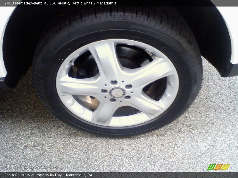 Arctic White / Macadamia 2008 Mercedes-Benz ML 350 4Matic