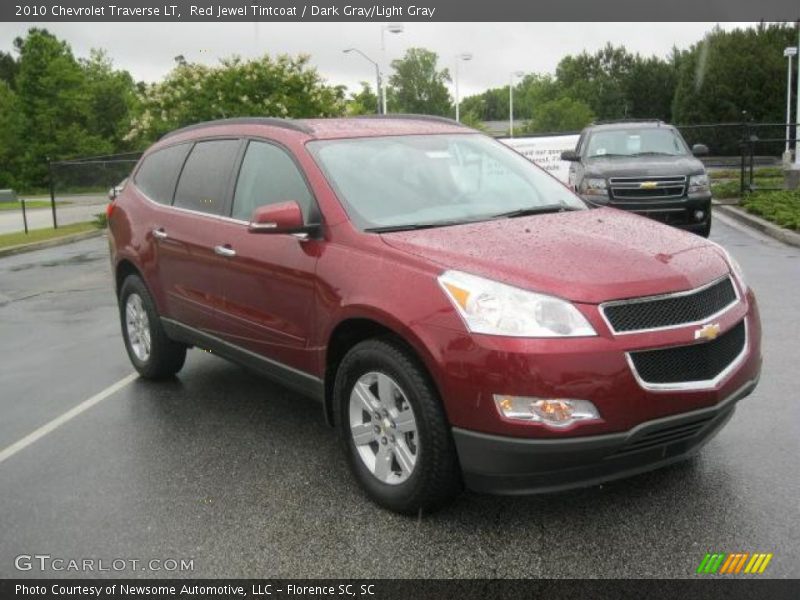 Red Jewel Tintcoat / Dark Gray/Light Gray 2010 Chevrolet Traverse LT