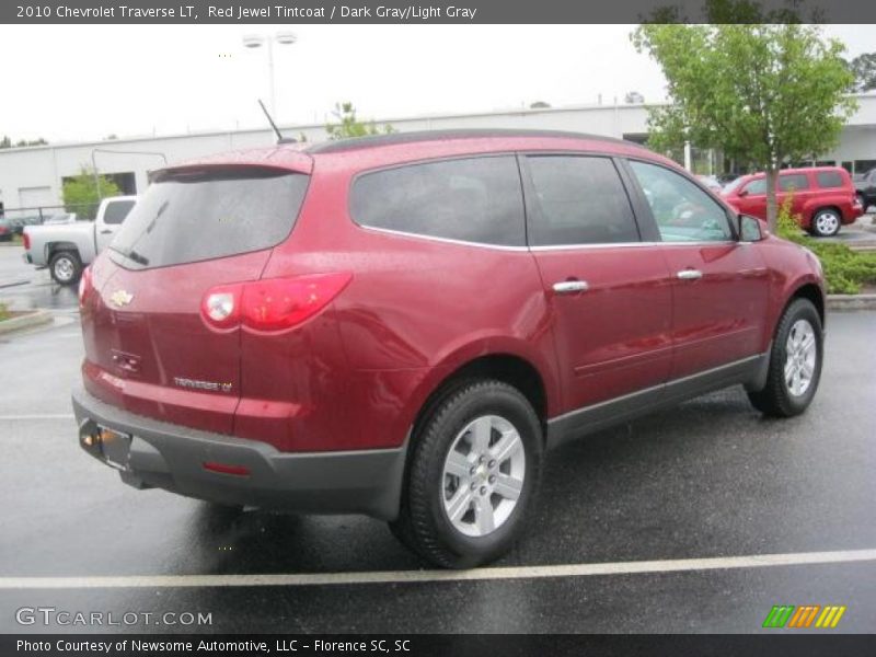 Red Jewel Tintcoat / Dark Gray/Light Gray 2010 Chevrolet Traverse LT