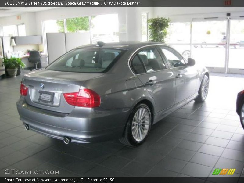 Space Gray Metallic / Gray Dakota Leather 2011 BMW 3 Series 335d Sedan