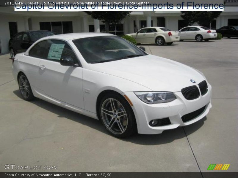 Alpine White / Saddle Brown Dakota Leather 2011 BMW 3 Series 335is Convertible