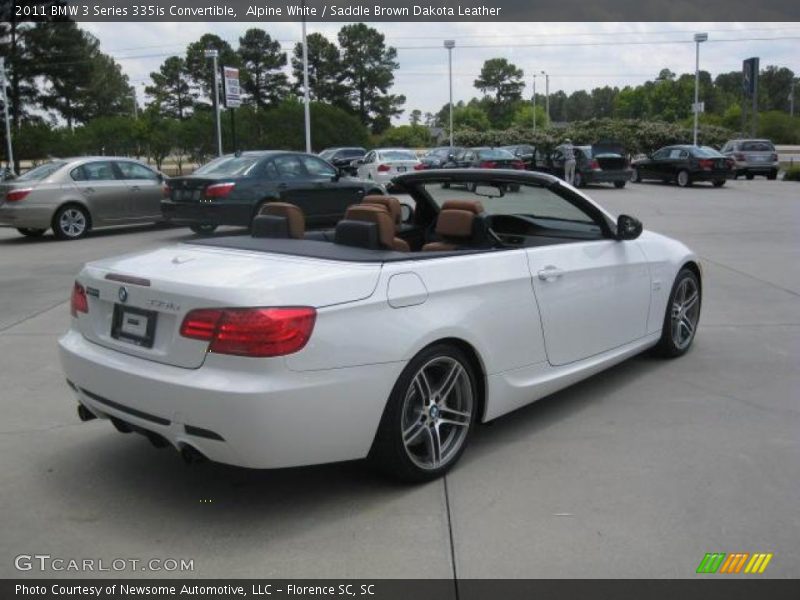 Alpine White / Saddle Brown Dakota Leather 2011 BMW 3 Series 335is Convertible