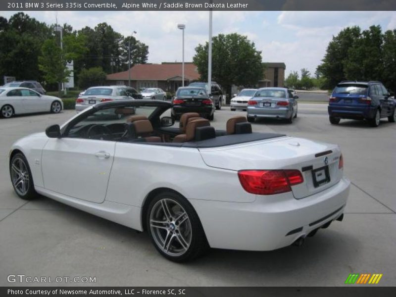 Alpine White / Saddle Brown Dakota Leather 2011 BMW 3 Series 335is Convertible