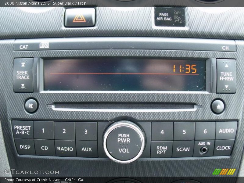 Super Black / Frost 2008 Nissan Altima 2.5 S