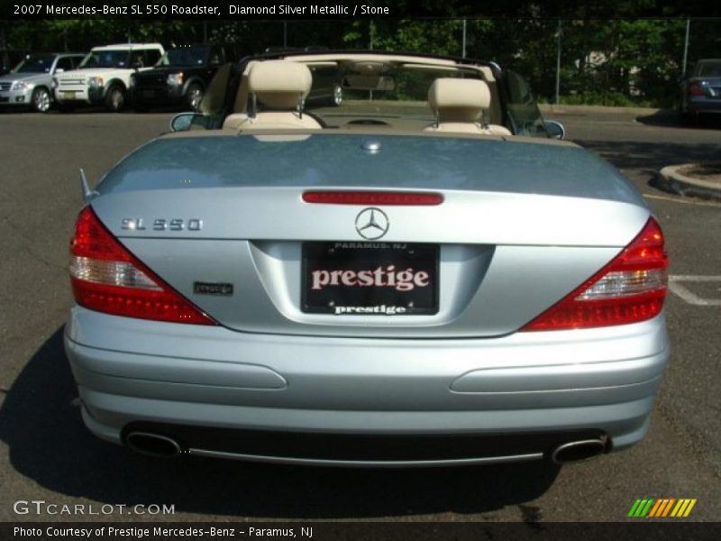 Diamond Silver Metallic / Stone 2007 Mercedes-Benz SL 550 Roadster