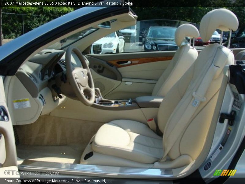 Diamond Silver Metallic / Stone 2007 Mercedes-Benz SL 550 Roadster