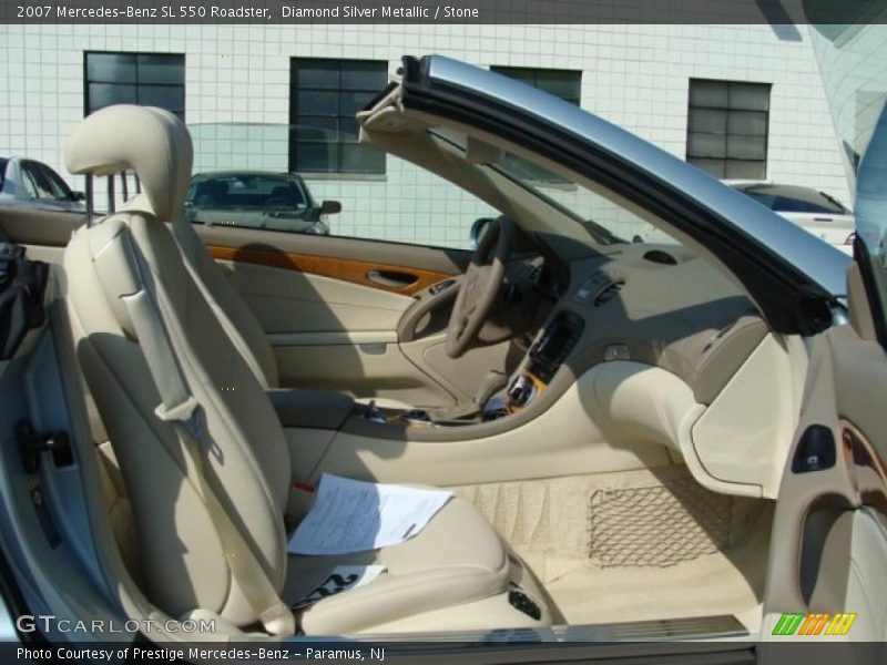 Diamond Silver Metallic / Stone 2007 Mercedes-Benz SL 550 Roadster
