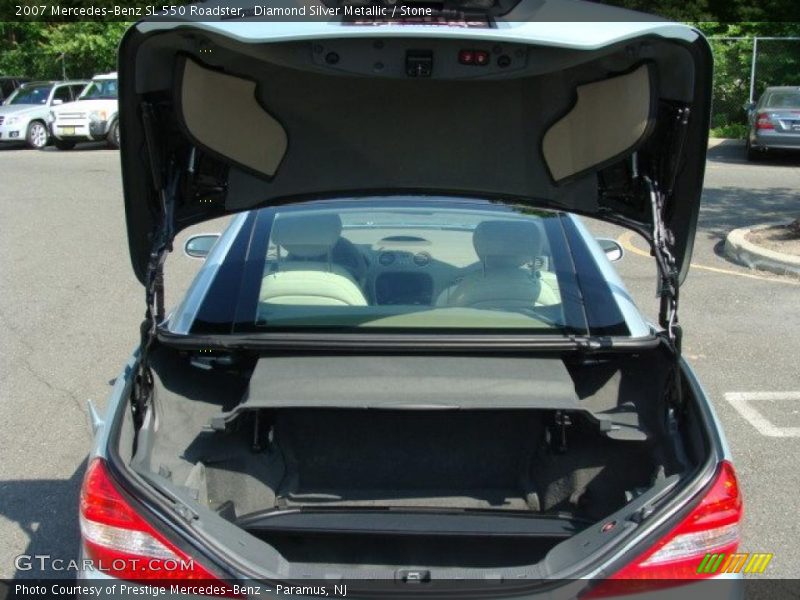 Diamond Silver Metallic / Stone 2007 Mercedes-Benz SL 550 Roadster