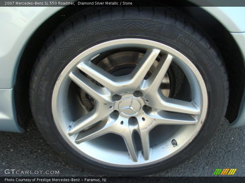 Diamond Silver Metallic / Stone 2007 Mercedes-Benz SL 550 Roadster