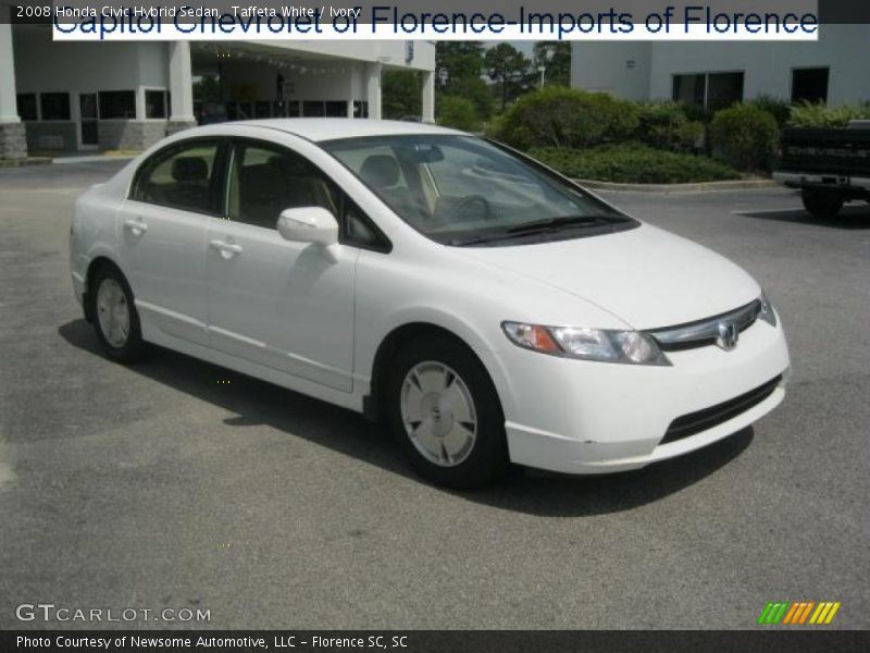 Taffeta White / Ivory 2008 Honda Civic Hybrid Sedan
