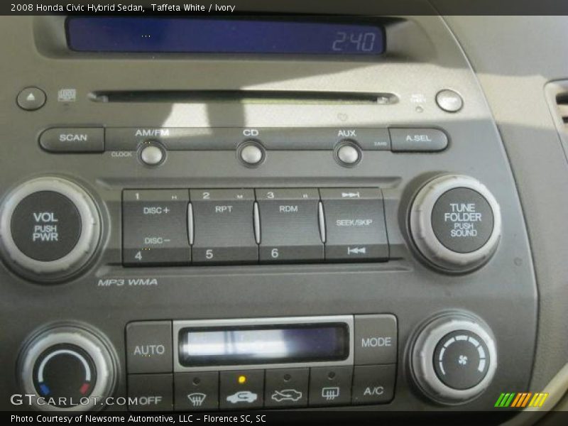 Taffeta White / Ivory 2008 Honda Civic Hybrid Sedan