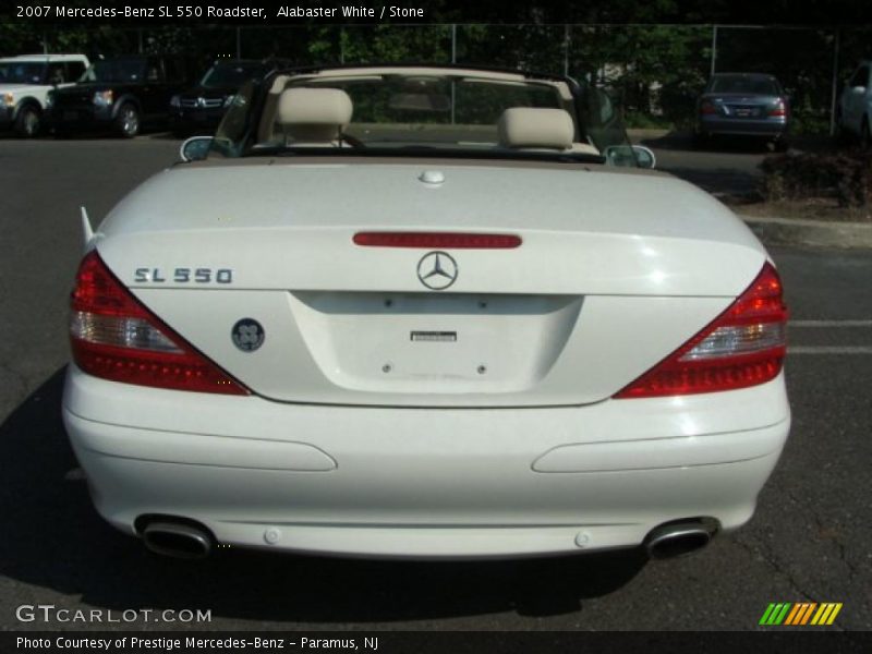 Alabaster White / Stone 2007 Mercedes-Benz SL 550 Roadster