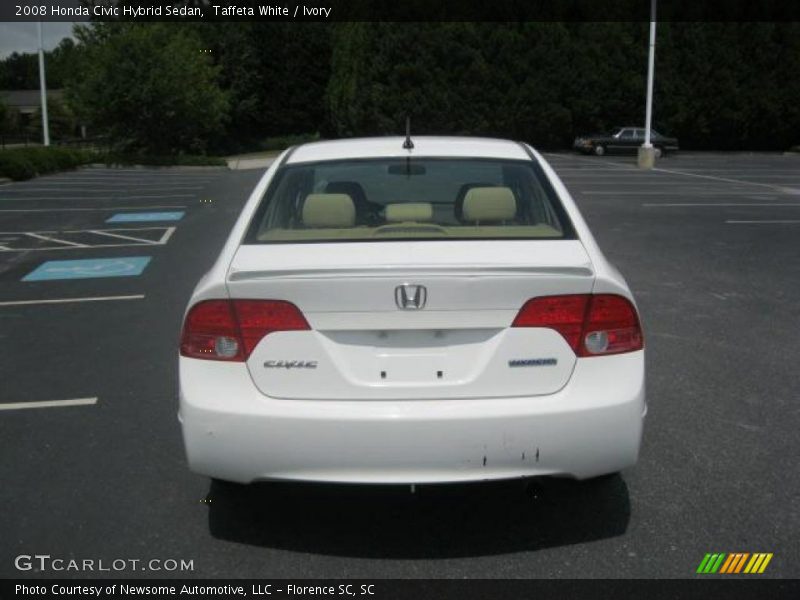Taffeta White / Ivory 2008 Honda Civic Hybrid Sedan