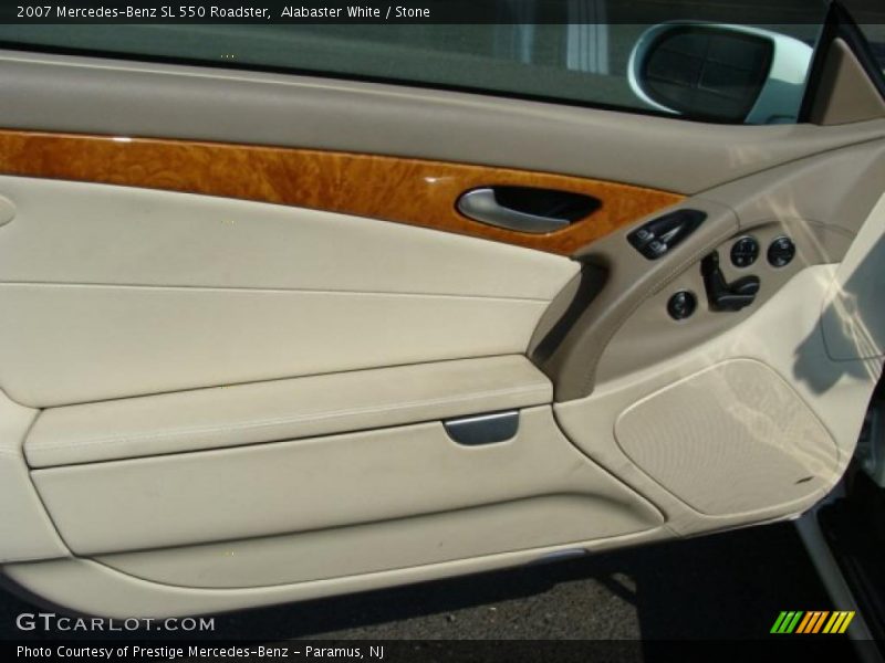 Alabaster White / Stone 2007 Mercedes-Benz SL 550 Roadster