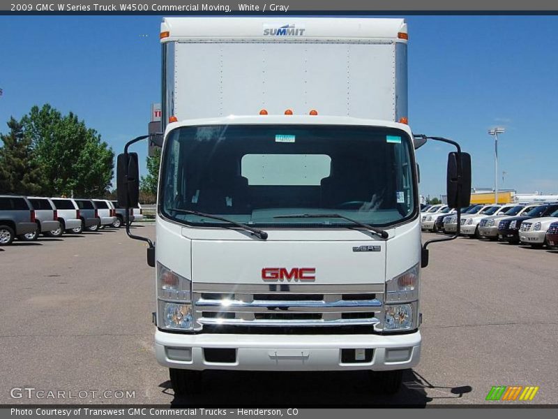 White / Gray 2009 GMC W Series Truck W4500 Commercial Moving