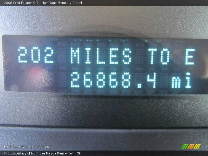 Light Sage Metallic / Camel 2008 Ford Escape XLT