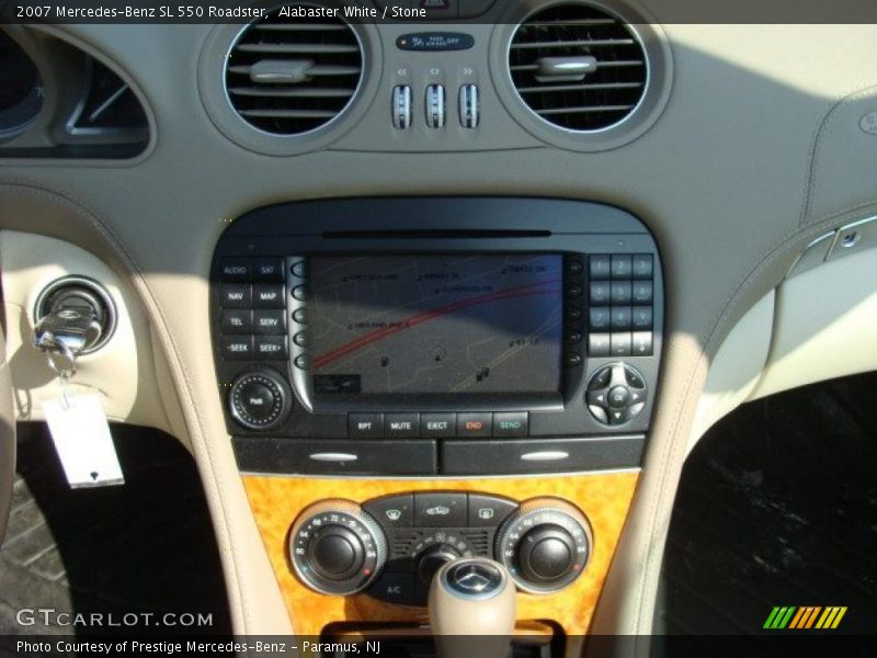 Alabaster White / Stone 2007 Mercedes-Benz SL 550 Roadster