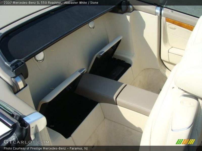 Alabaster White / Stone 2007 Mercedes-Benz SL 550 Roadster