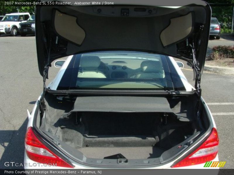 Alabaster White / Stone 2007 Mercedes-Benz SL 550 Roadster