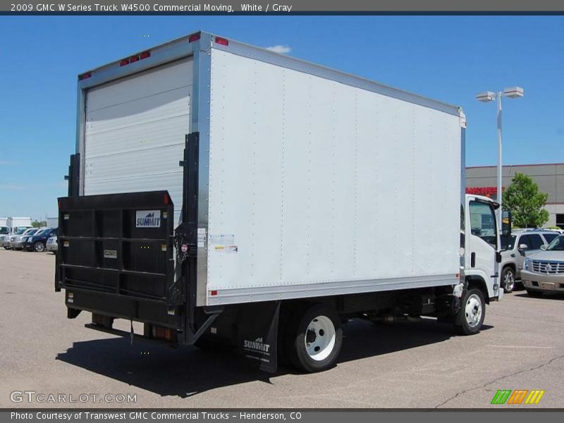 White / Gray 2009 GMC W Series Truck W4500 Commercial Moving