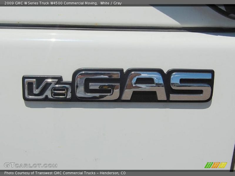 White / Gray 2009 GMC W Series Truck W4500 Commercial Moving
