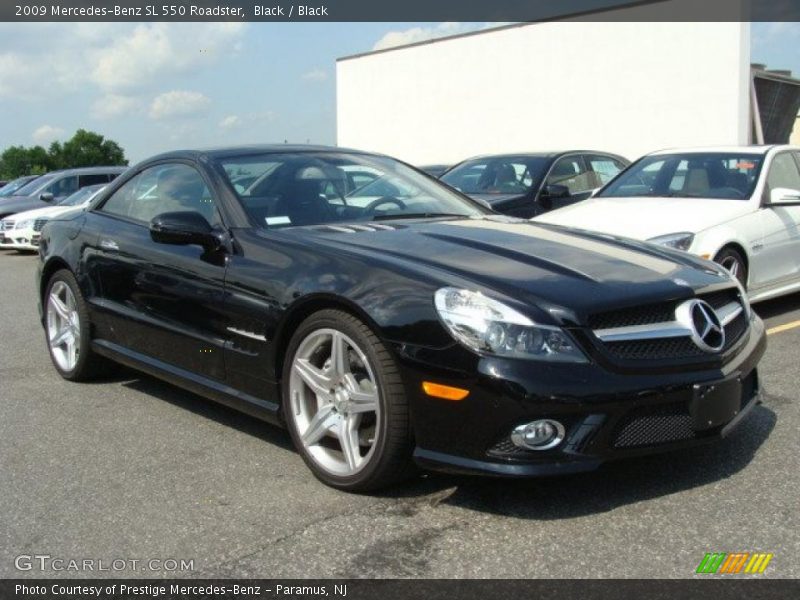Black / Black 2009 Mercedes-Benz SL 550 Roadster