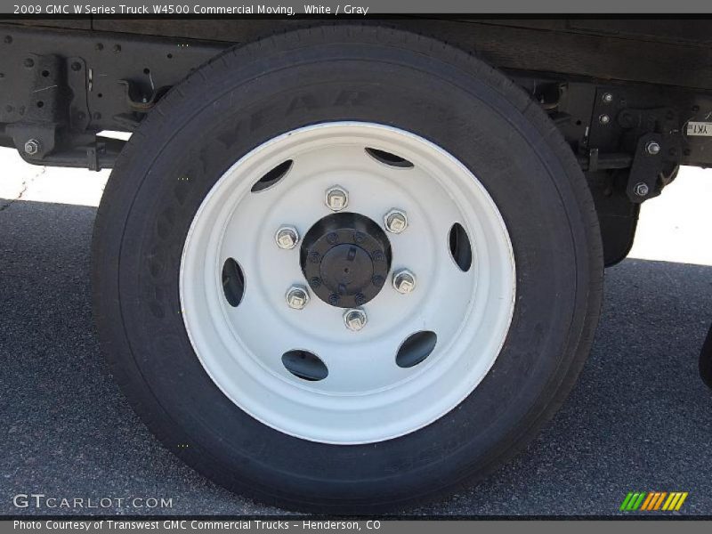 White / Gray 2009 GMC W Series Truck W4500 Commercial Moving