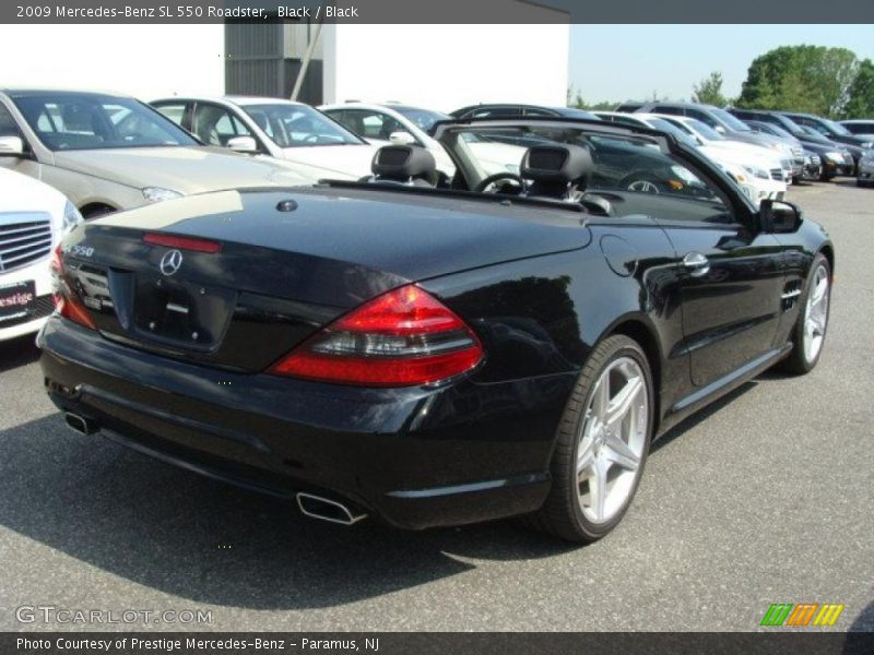 Black / Black 2009 Mercedes-Benz SL 550 Roadster