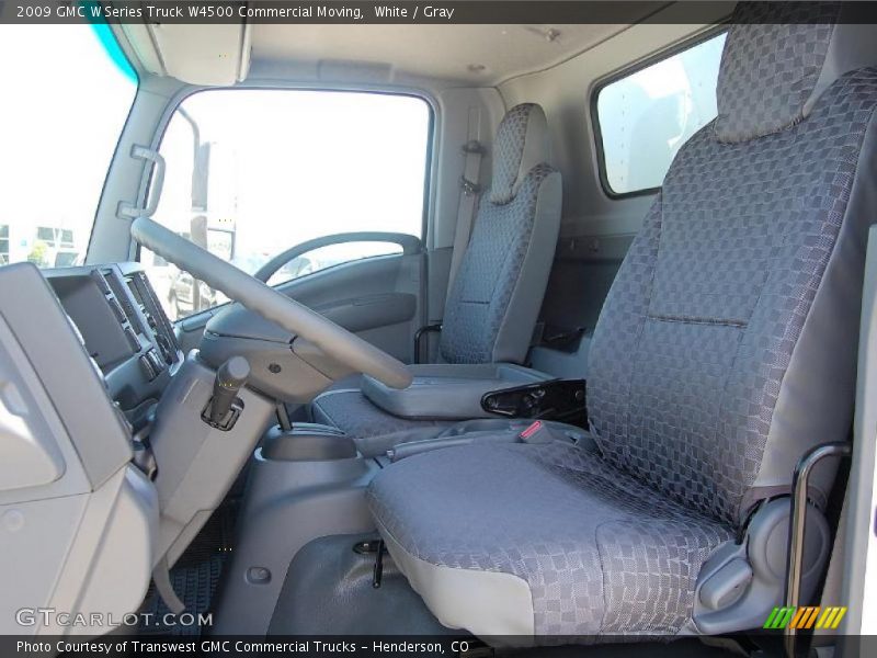 White / Gray 2009 GMC W Series Truck W4500 Commercial Moving