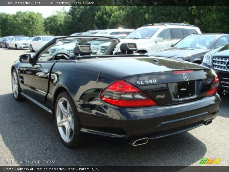 Black / Black 2009 Mercedes-Benz SL 550 Roadster
