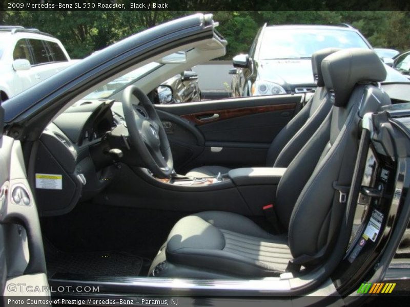 Black / Black 2009 Mercedes-Benz SL 550 Roadster