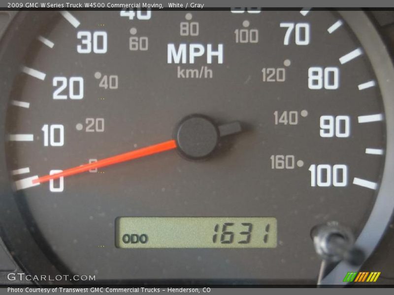 White / Gray 2009 GMC W Series Truck W4500 Commercial Moving