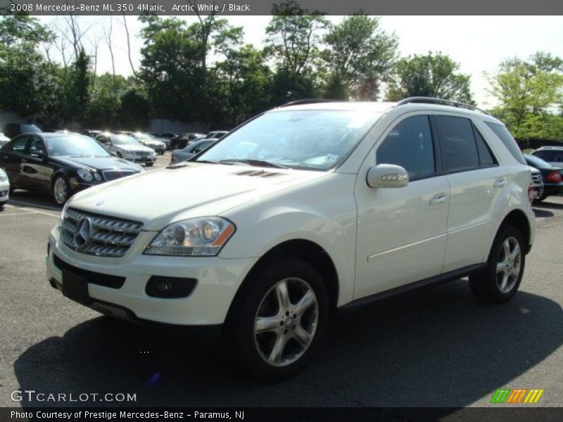 Arctic White / Black 2008 Mercedes-Benz ML 350 4Matic