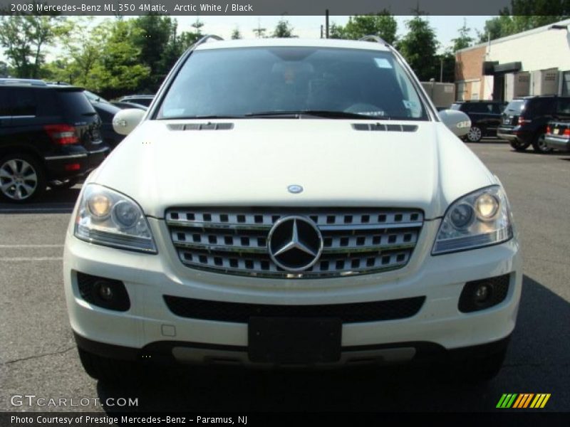 Arctic White / Black 2008 Mercedes-Benz ML 350 4Matic