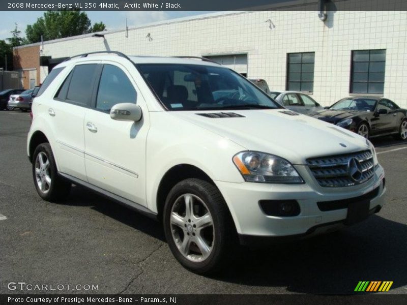 Arctic White / Black 2008 Mercedes-Benz ML 350 4Matic