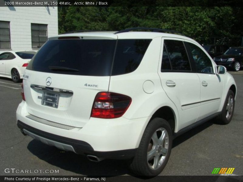 Arctic White / Black 2008 Mercedes-Benz ML 350 4Matic