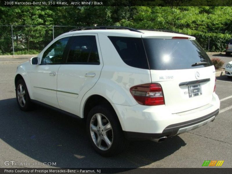 Arctic White / Black 2008 Mercedes-Benz ML 350 4Matic