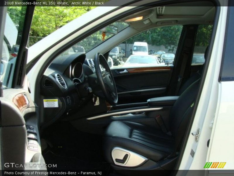 Arctic White / Black 2008 Mercedes-Benz ML 350 4Matic