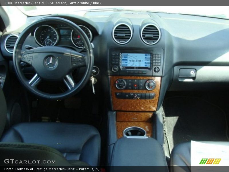 Arctic White / Black 2008 Mercedes-Benz ML 350 4Matic