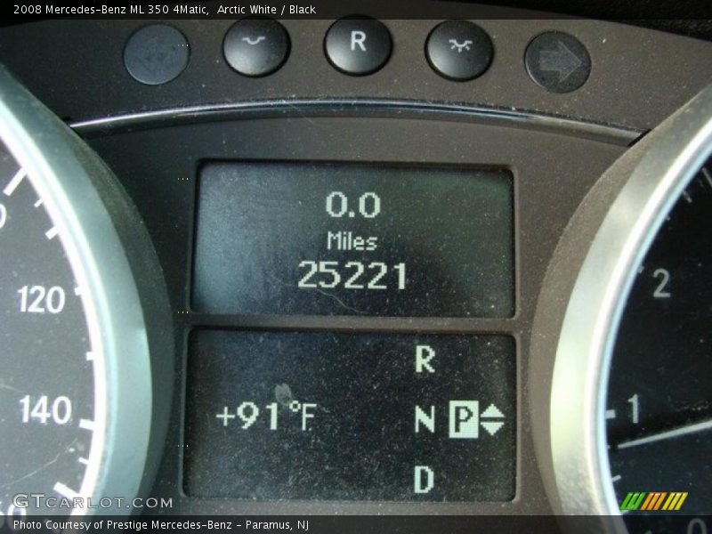 Arctic White / Black 2008 Mercedes-Benz ML 350 4Matic