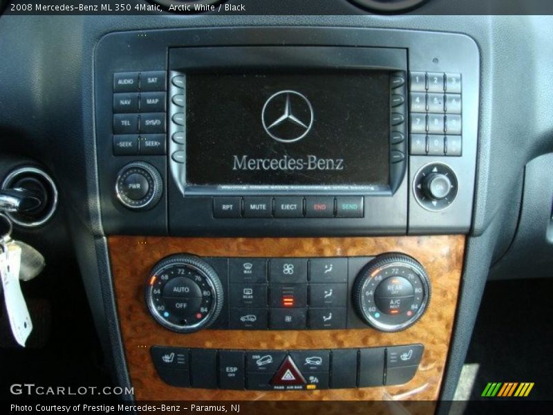 Arctic White / Black 2008 Mercedes-Benz ML 350 4Matic