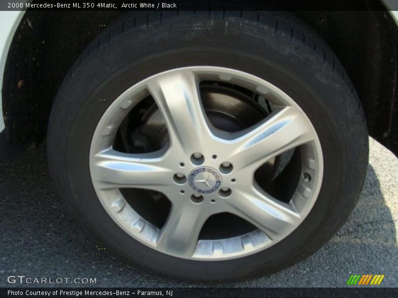Arctic White / Black 2008 Mercedes-Benz ML 350 4Matic