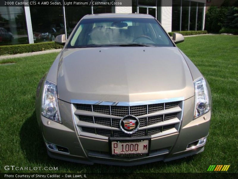 Light Platinum / Cashmere/Cocoa 2008 Cadillac CTS 4 AWD Sedan